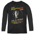 AC/DC Powerage Tour Womens Long Sleeve Shirt Black Hoodie, Sweatshirt | CiraTrend.com
