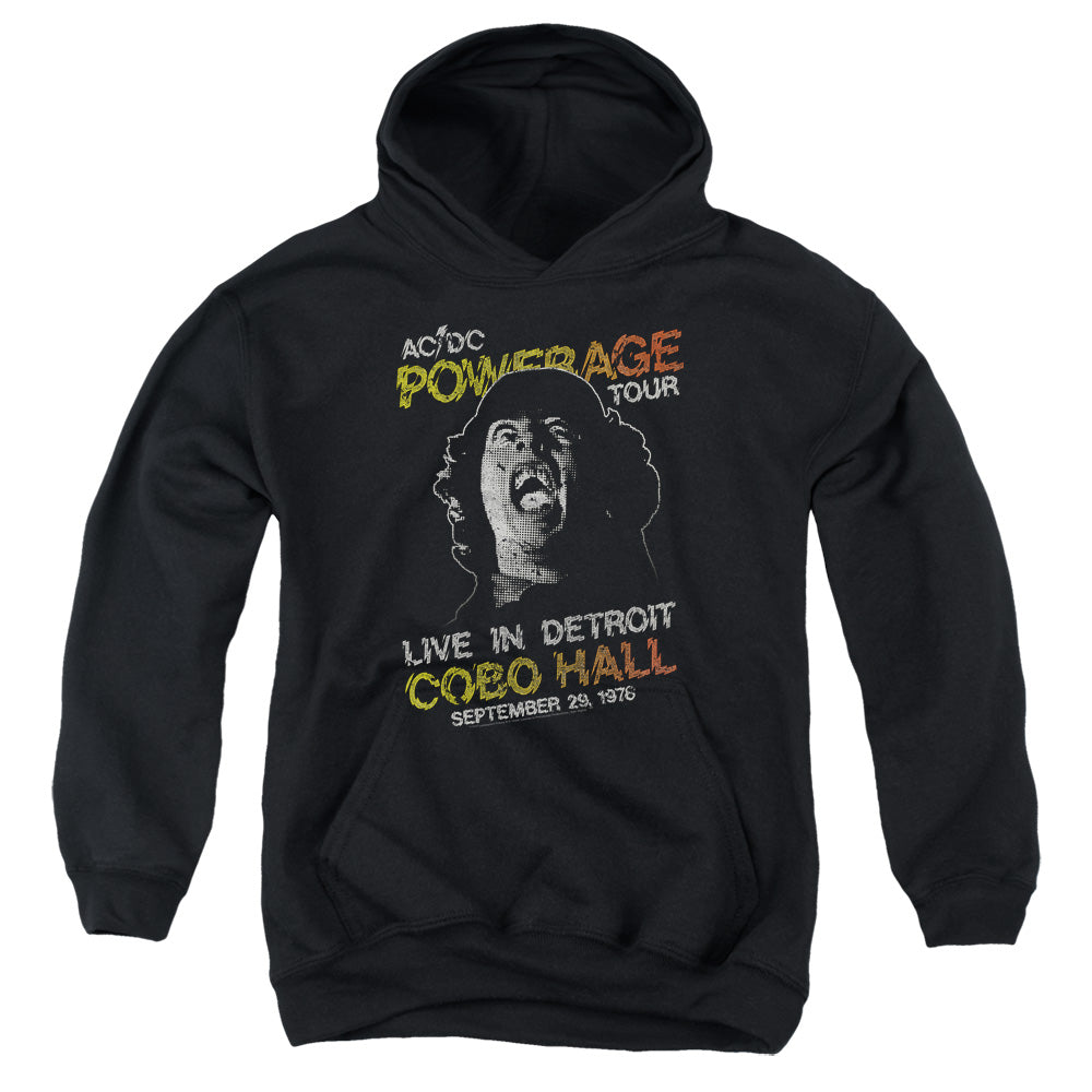 AC/DC Powerage Tour Kids Youth Hoodie Black T-Shirts, Sweatshirt | CiraTrend.com
