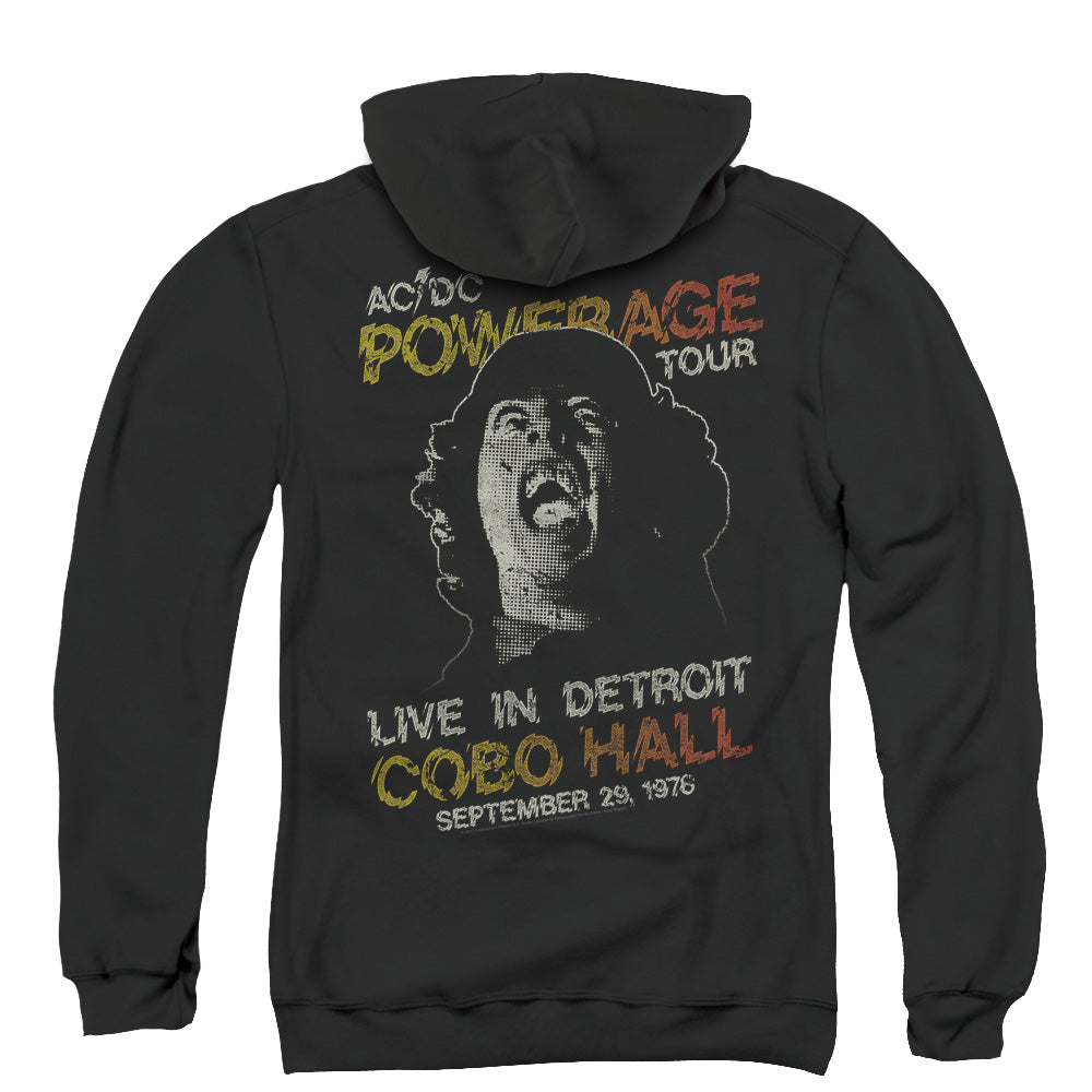 AC/DC Powerage Tour Back Print Zipper Mens Hoodie Black T-Shirts, Sweatshirt | CiraTrend.com (Image 3)