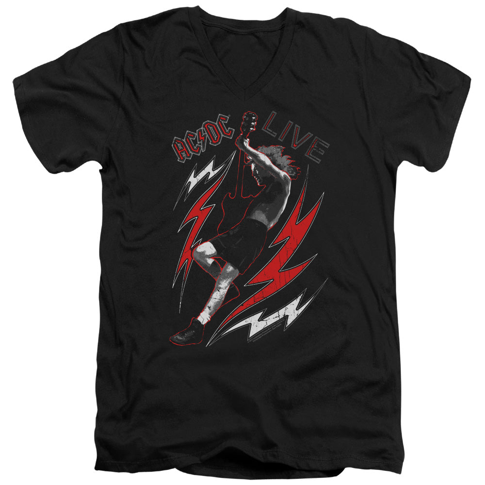 AC/DC Live Mens Slim Fit V-Neck T Shirt Black Hoodie, Sweatshirt | CiraTrend.com