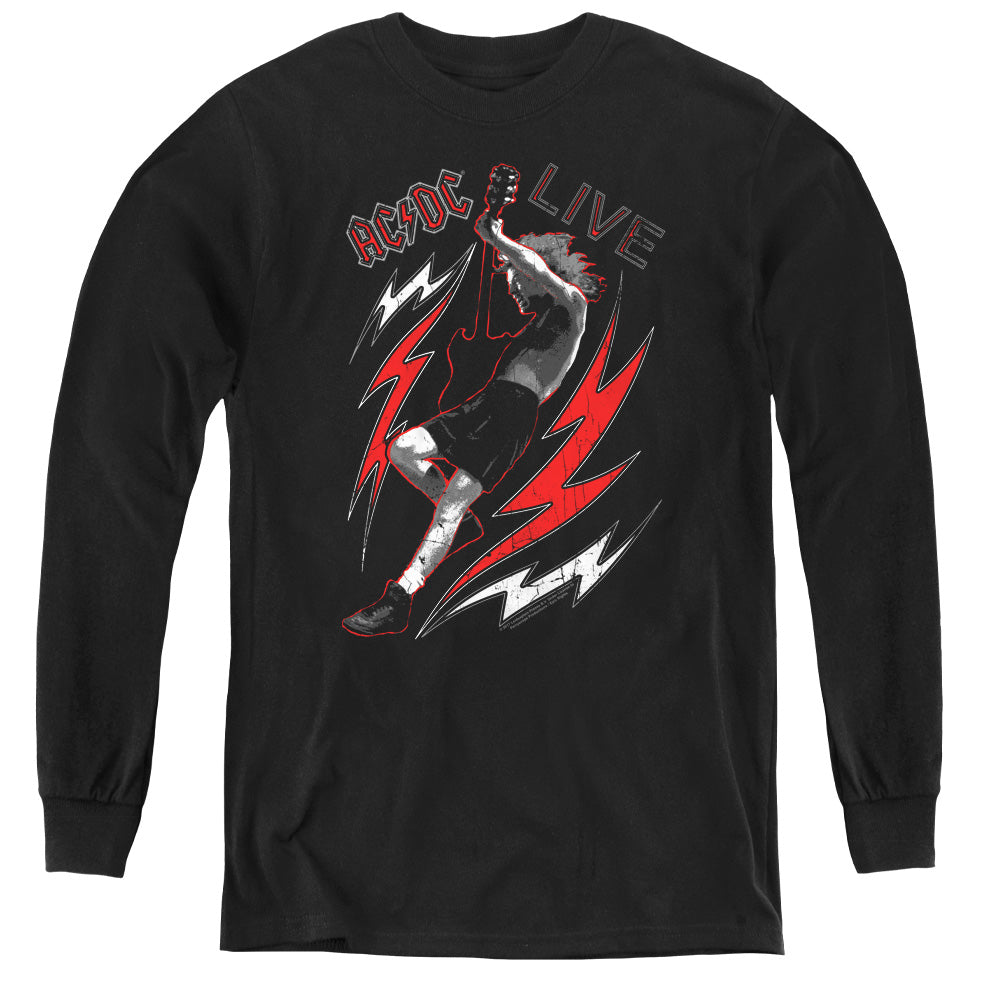 AC/DC Live Long Sleeve Kids Youth T Shirt Black Hoodie, Sweatshirt | CiraTrend.com