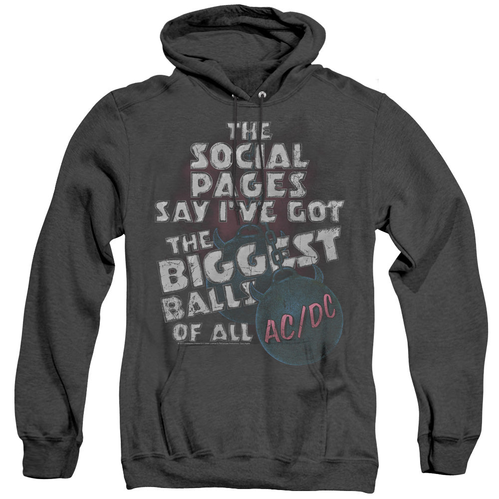 ACDC Big Balls Mens Heather Hoodie Black T-Shirts, Sweatshirt | CiraTrend.com (Image 3)