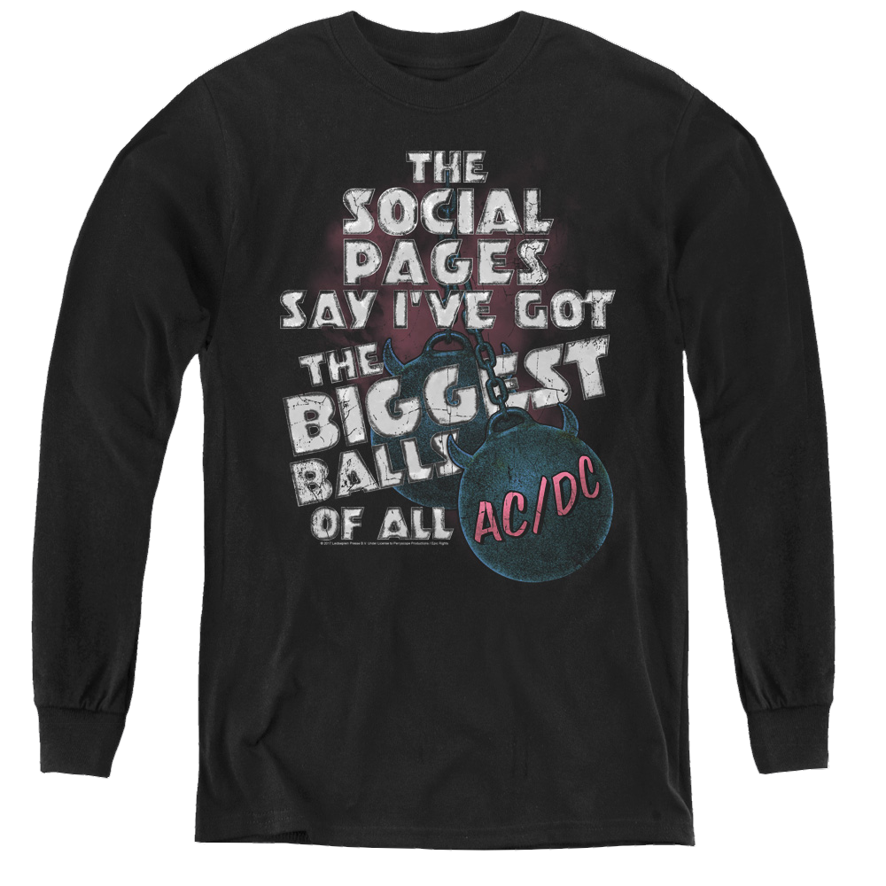 Acdc Big Balls - Youth Long Sleeve T-Shirt Hoodie, Sweatshirt | CiraTrend.com
