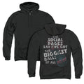 AC/DC Big Balls Back Print Zipper Mens Hoodie Black T-Shirts, Sweatshirt | CiraTrend.com (Image 1)