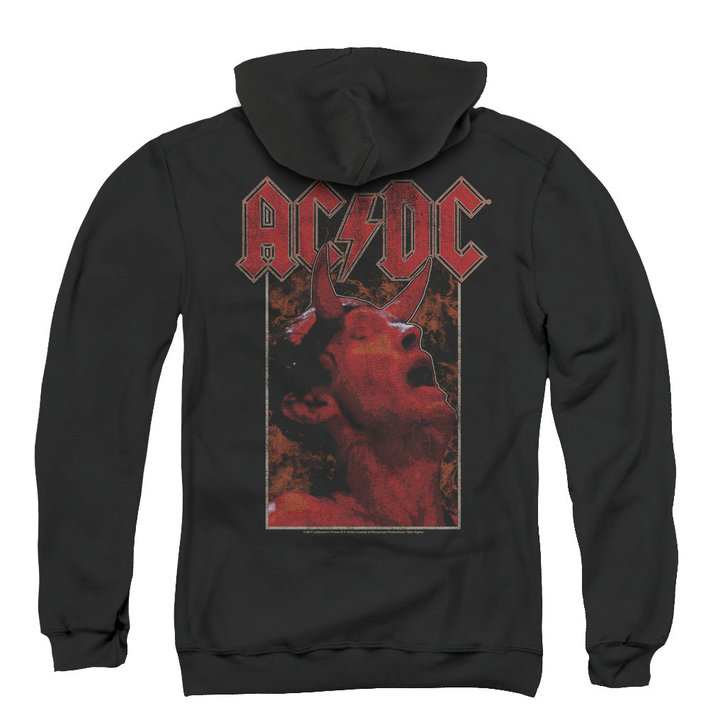 AC/DC Horns Back Print Zipper Mens Hoodie Black T-Shirts, Sweatshirt | CiraTrend.com (Image 3)