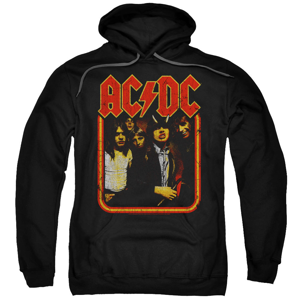 AC/DC Group Distressed Mens Hoodie Black T-Shirts, Sweatshirt | CiraTrend.com