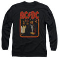 AC/DC Group Distressed Mens Long Sleeve Shirt Black Hoodie, Sweatshirt | CiraTrend.com