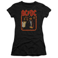 AC/DC Group Distressed Junior Sheer Cap Sleeve Premium Bella Canvas Womens T Shirt Black Hoodie, Sweatshirt | CiraTrend.com
