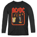 AC/DC Group Distressed Womens Long Sleeve Shirt Black Hoodie, Sweatshirt | CiraTrend.com
