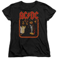 AC/DC Group Distressed Womens T Shirt Black Hoodie, Sweatshirt | CiraTrend.com