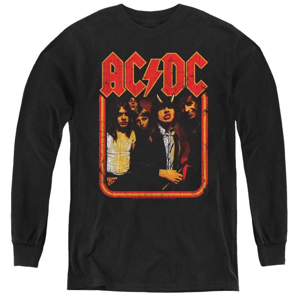 Acdc Group Distressed - Youth Long Sleeve T-Shirt Hoodie, Sweatshirt | CiraTrend.com