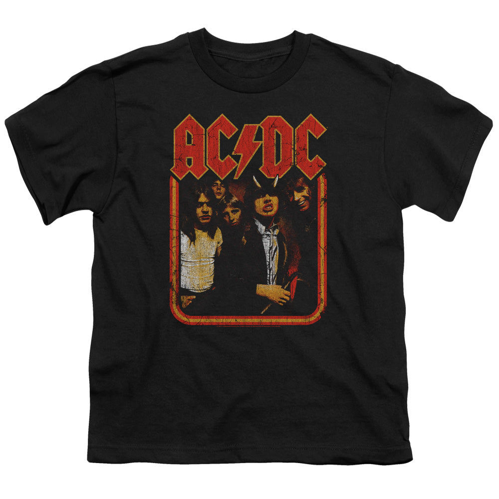 AC/DC Group Distressed Kids Youth T Shirt Black Hoodie, Sweatshirt | CiraTrend.com