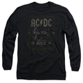 AC/DC Rock Label Mens Long Sleeve Shirt Black Hoodie, Sweatshirt | CiraTrend.com