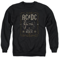 AC/DC Rock Label Mens Crewneck Sweatshirt Black T-Shirts, Hoodie | CiraTrend.com