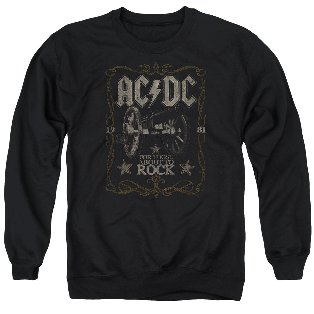 AC/DC Rock Label Mens Crewneck Sweatshirt Black T-Shirts, Hoodie | CiraTrend.com