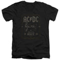 AC/DC Rock Label Mens Slim Fit V-Neck T Shirt Black Hoodie, Sweatshirt | CiraTrend.com