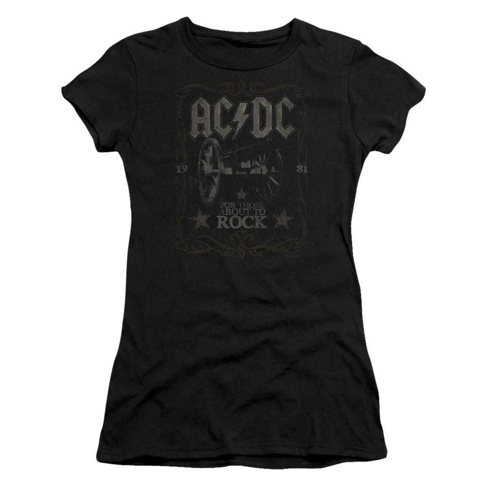 AC/DC Rock Label Junior Sheer Cap Sleeve Womens T Shirt Black Hoodie, Sweatshirt | CiraTrend.com