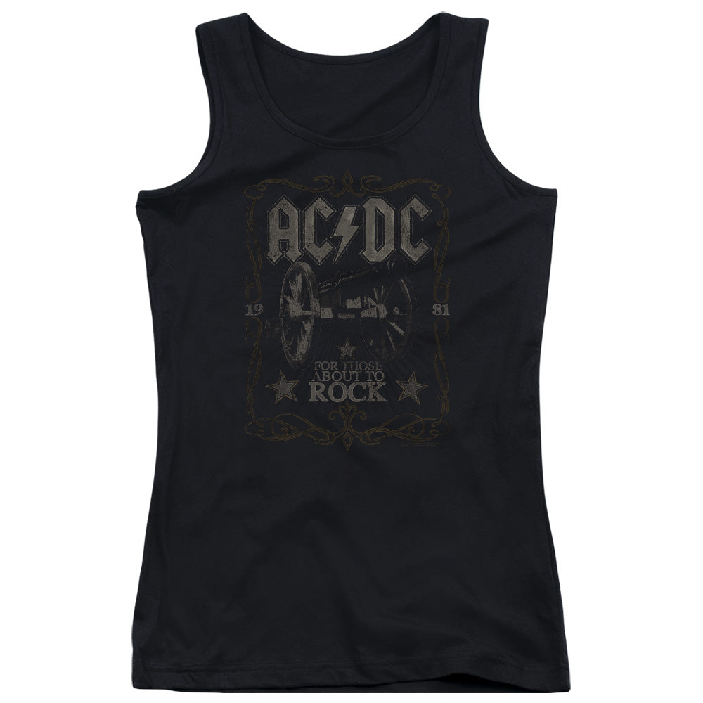 AC/DC Rock Label Womens Tank Top Shirt Black Hoodie, Sweatshirt | CiraTrend.com