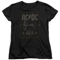 AC/DC Rock Label Womens T Shirt Black Hoodie, Sweatshirt | CiraTrend.com
