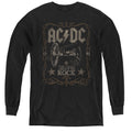 AC DC Rock Label Long Sleeve Black T-Shirts, Hoodie, Sweatshirt
