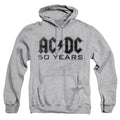 Acdc 50 Years Logo Black Mens Hoodie Athletic Heather T-Shirts, Sweatshirt | CiraTrend.com