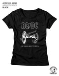 AC/DC Ladies S/S T-Shirt - About To Rock - Solid Black Hoodie, Sweatshirt | CiraTrend.com