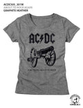 AC/DC Ladies S/S T-Shirt - About To Rock Again - Heather Graphite Heather Hoodie, Sweatshirt | CiraTrend.com