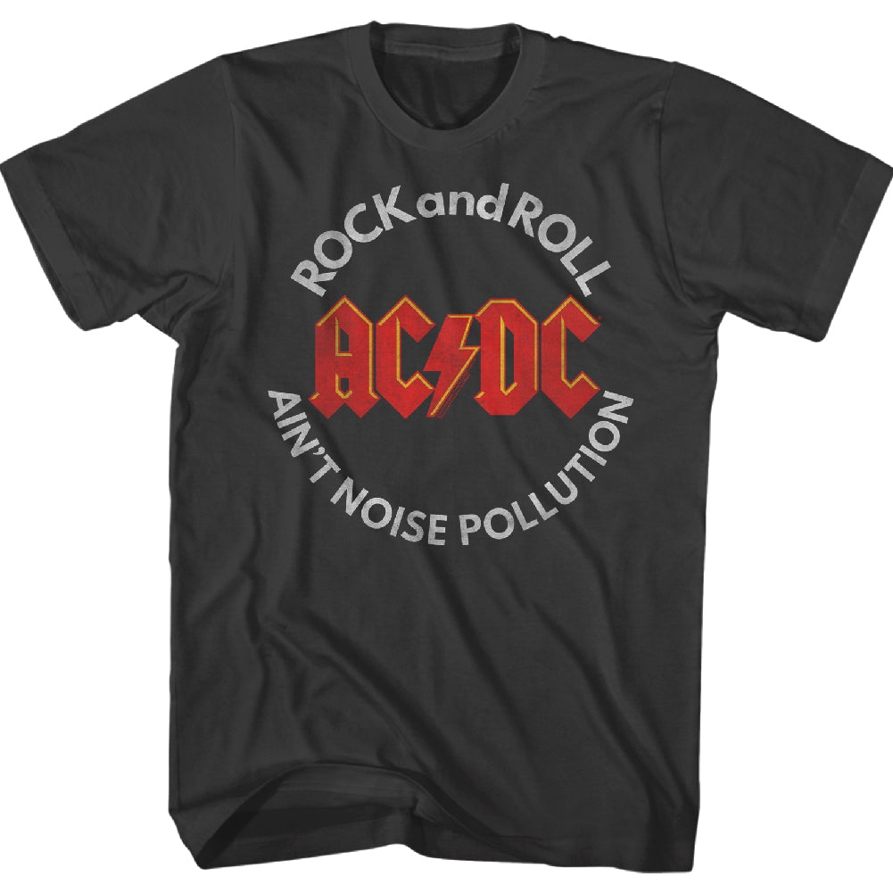 AC/DC Mens S/S T-Shirt - Noise Pollution - Solid Smoke Hoodie, Sweatshirt | CiraTrend.com