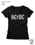 AC/DC Ladies S/S T-Shirt - Patch - Solid Black Hoodie, Sweatshirt | CiraTrend.com