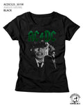 AC/DC Ladies S/S T-Shirt - Angus Growl - Solid Black Hoodie, Sweatshirt | CiraTrend.com