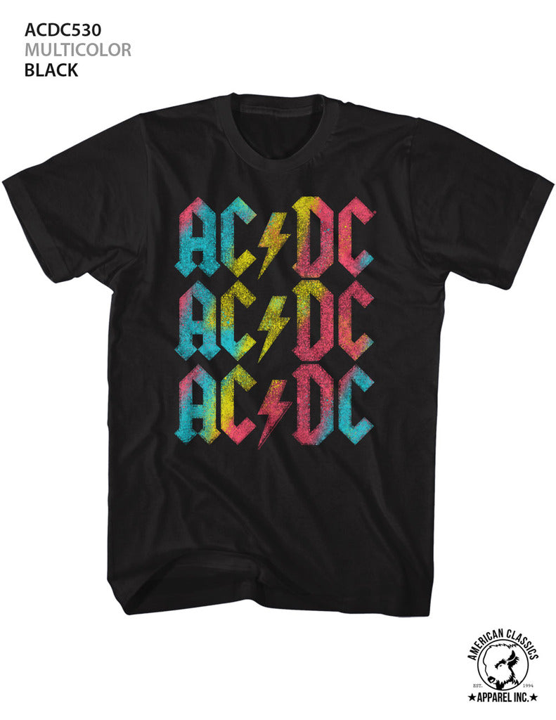 AC/DC Mens S/S T-Shirt - Multicolor - Solid Black Hoodie, Sweatshirt | CiraTrend.com