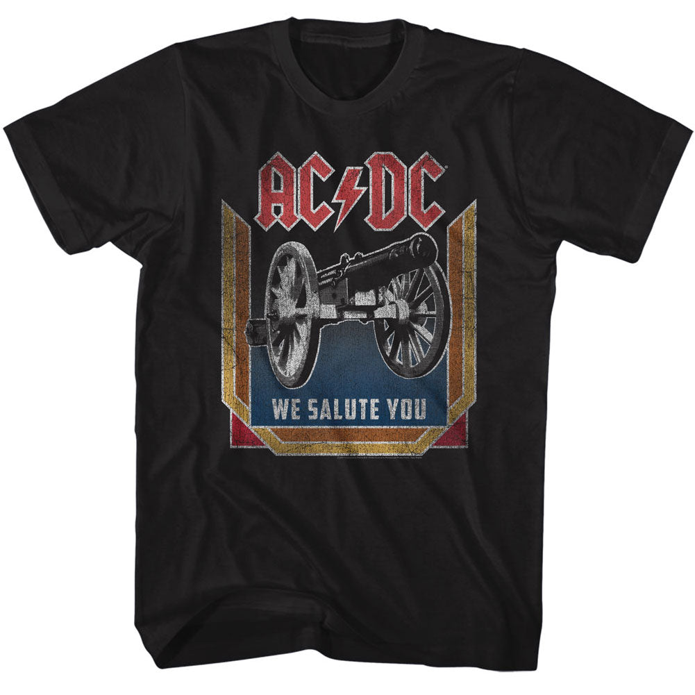 AC DC S S We Salute You Solid Black T-Shirts, Hoodie, Sweatshirt