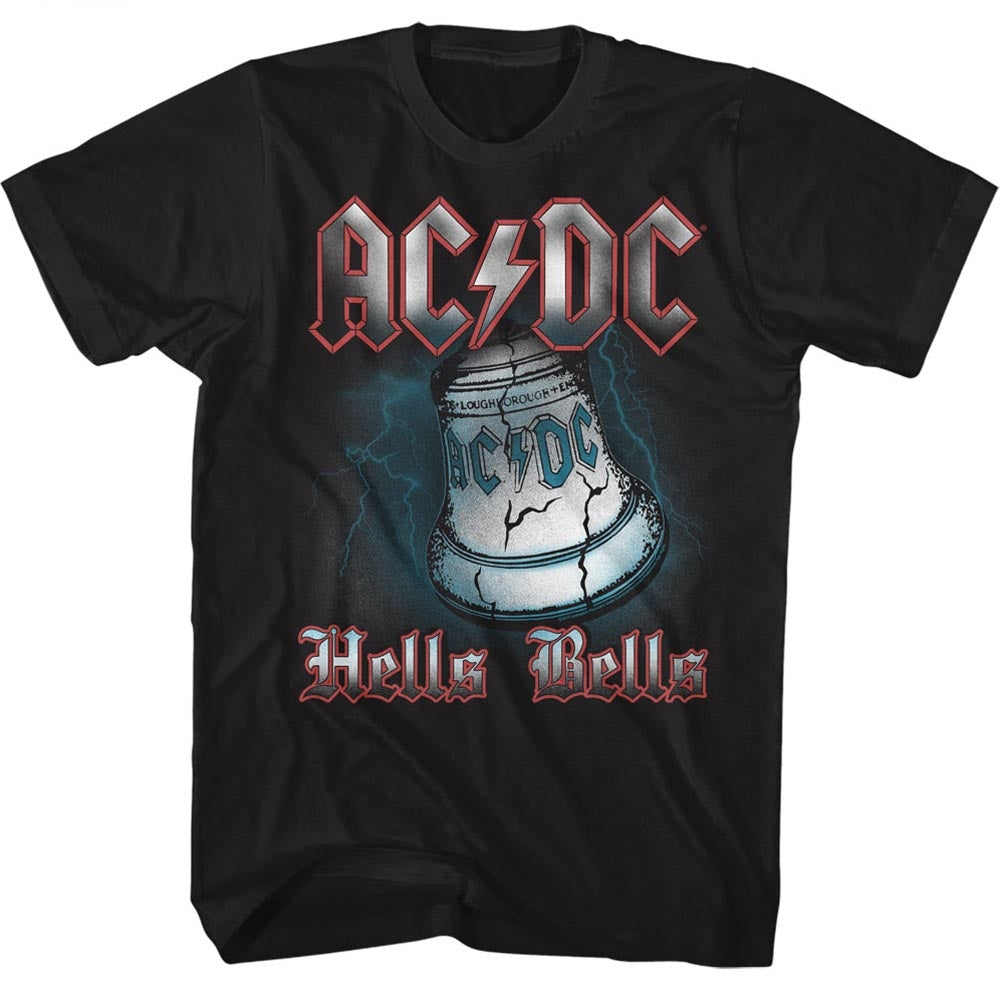 AC/DC Mens S/S T-Shirt - Hells Bells - Solid Black Style002 Hoodie, Sweatshirt | CiraTrend.com