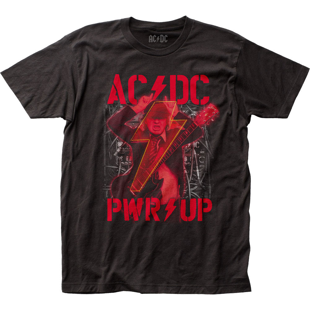 AC/DC Angus PWR Up Mens T Shirt Black Hoodie, Sweatshirt | CiraTrend.com