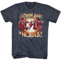 AC/DC Mens S/S T-Shirt - Rwb - Heather Navy Heather Hoodie, Sweatshirt | CiraTrend.com