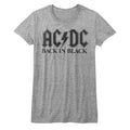 AC/DC Girls Juniors S/S T-Shirt - Bib In Black - Heather Gray Heather Hoodie, Sweatshirt | CiraTrend.com