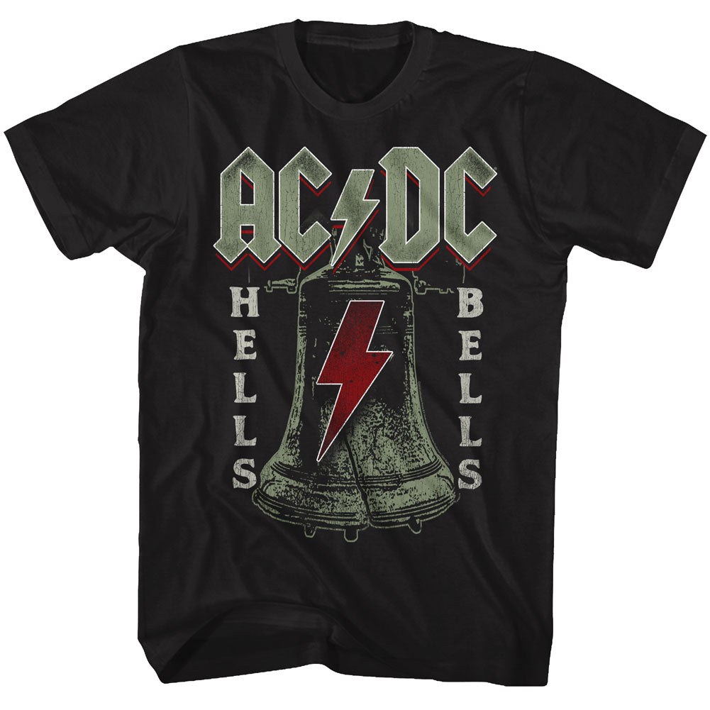 AC/DC Mens S/S T-Shirt - Hells Bells - Solid Black Style003 Hoodie, Sweatshirt | CiraTrend.com