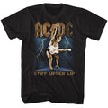 AC/DC Mens S/S T-Shirt - Stiff - Solid Black Hoodie, Sweatshirt | CiraTrend.com