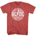 AC/DC Mens S/S T-Shirt - R&R - Heather Red Heather Hoodie, Sweatshirt | CiraTrend.com