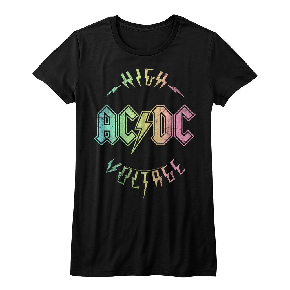 AC/DC Multi Color High Voltage Official Ladies T-Shirt Hoodie, Sweatshirt | CiraTrend.com