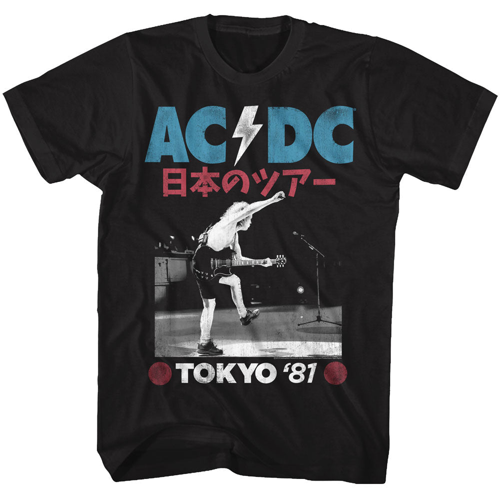 AC/DC Mens S/S T-Shirt - Tokyo 81 - Solid Black Hoodie, Sweatshirt | CiraTrend.com