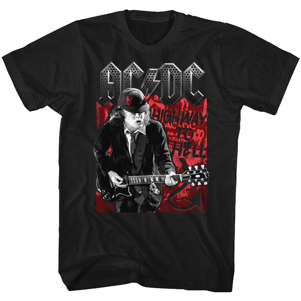 AC/DC Mens S/S T-Shirt - Highway To - Solid Black Hoodie, Sweatshirt | CiraTrend.com