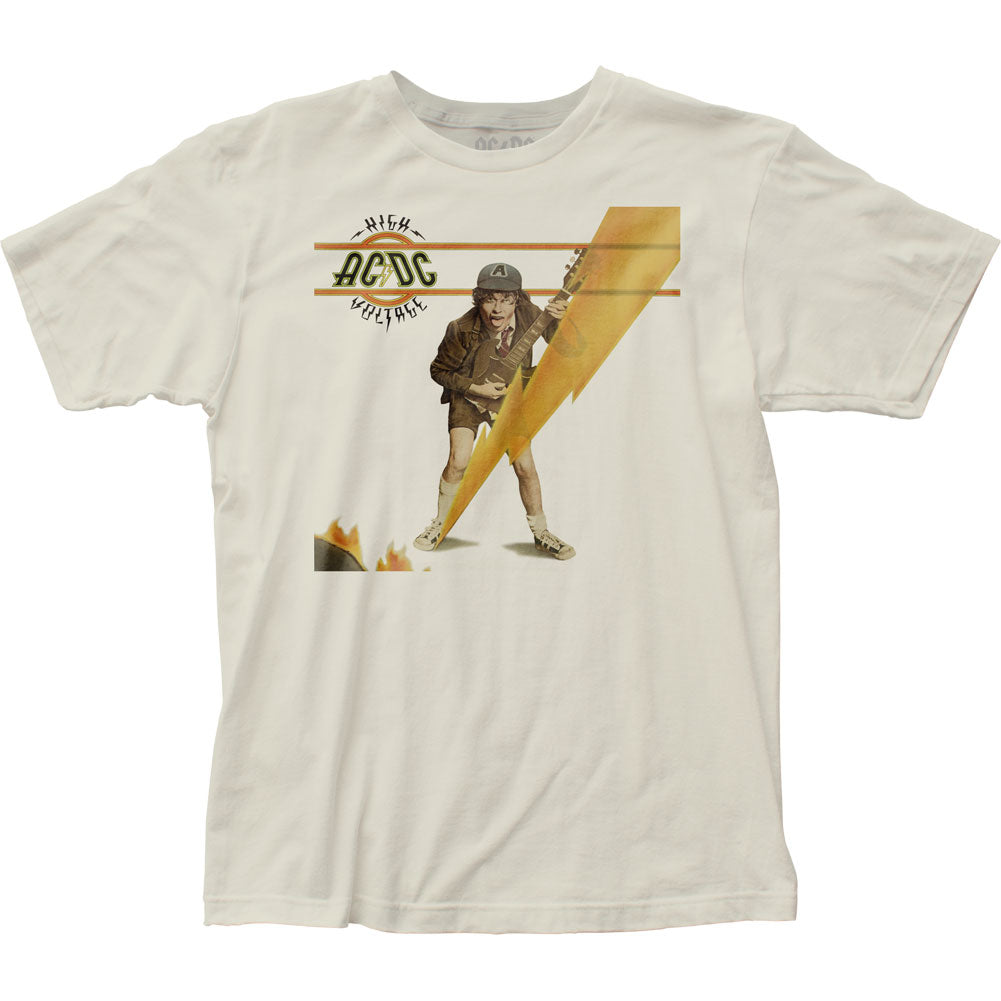 AC/DC High Voltage Mens T Shirt Vintage White Style001 Hoodie, Sweatshirt | CiraTrend.com