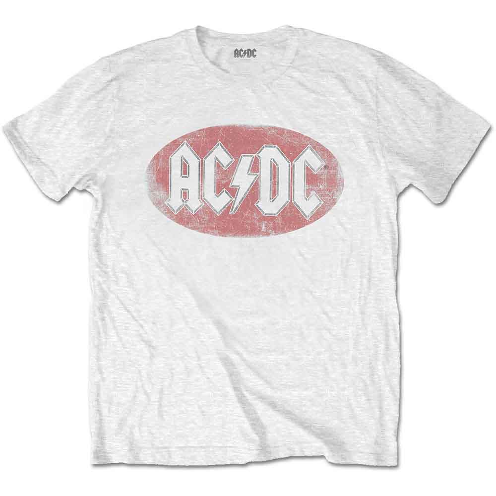 AC/DC T Shirt - Oval Logo Vintage