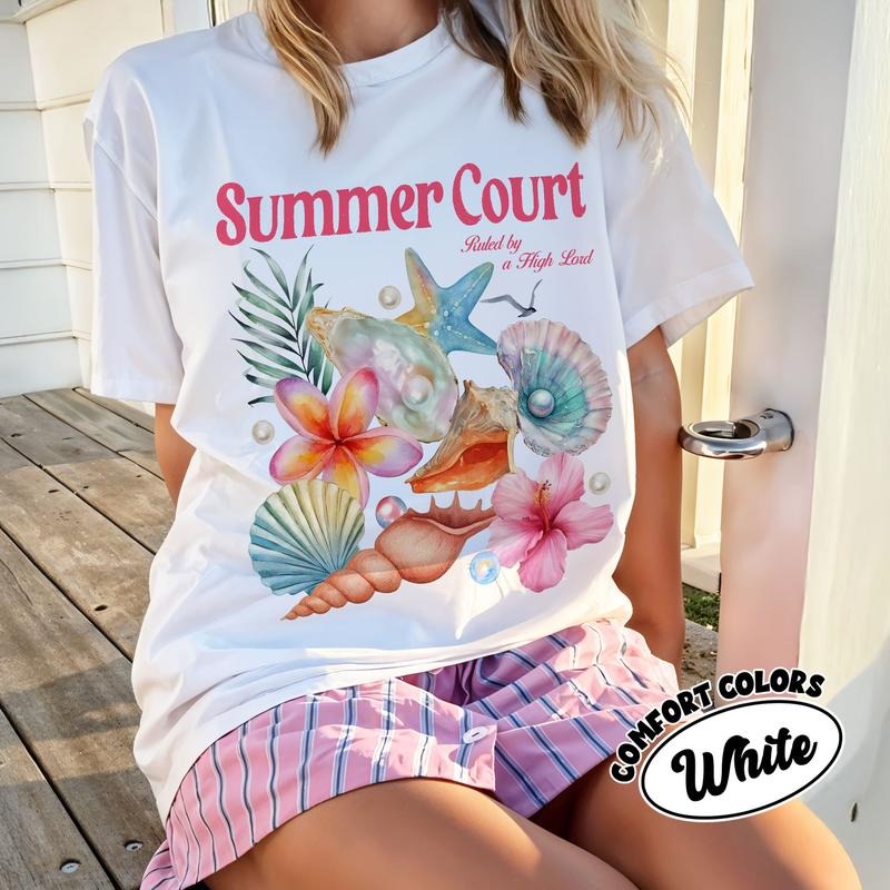 ACOTAR Summer Court Comfort Colors Shirt, High Lord Court Of Mist and Fury T Shirt, Summer Bookish Tee, Gift For Book Lover, Girls Trip Gift