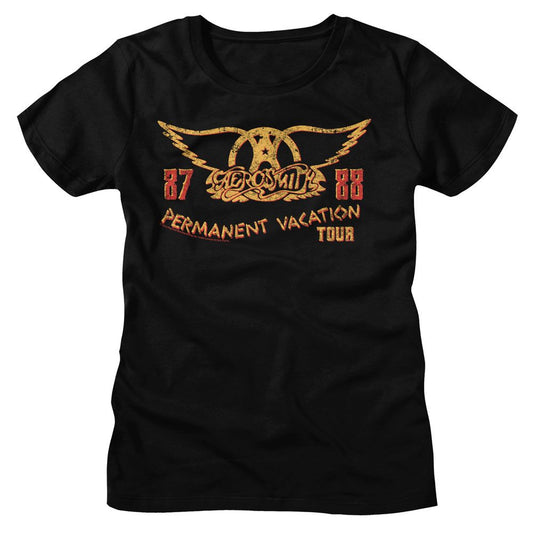Aerosmith PV Tour 87 88 Official Ladies T-Shirt