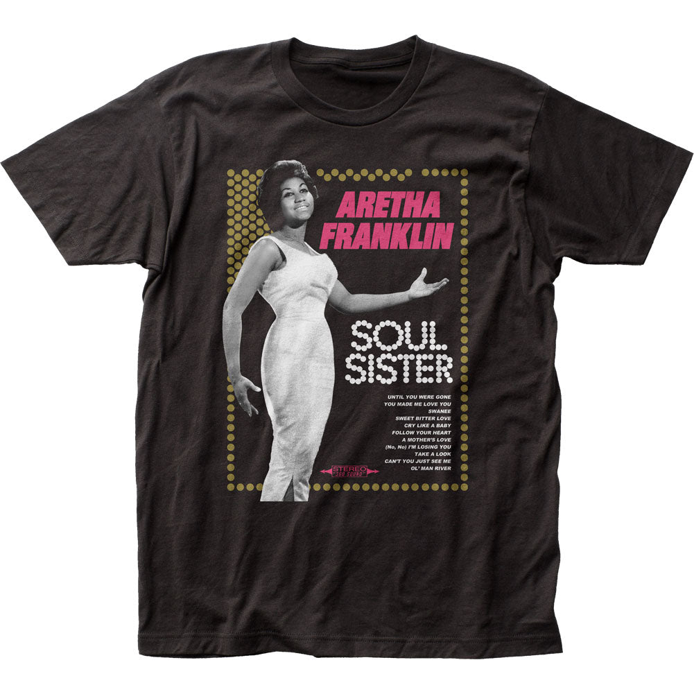 Aretha Franklin Soul Sister Mens T Shirt Black Hoodie, Sweatshirt | CiraTrend.com