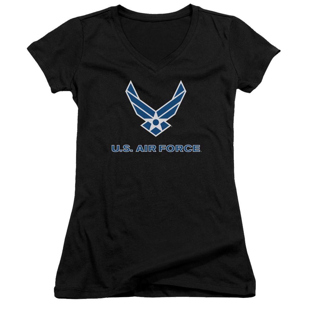 Air Force Logo - Juniors V-Neck T-Shirt Hoodie, Sweatshirt | CiraTrend.com