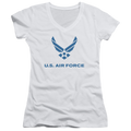 Air Force Distressed Logo - Juniors V-Neck T-Shirt Hoodie, Sweatshirt | CiraTrend.com