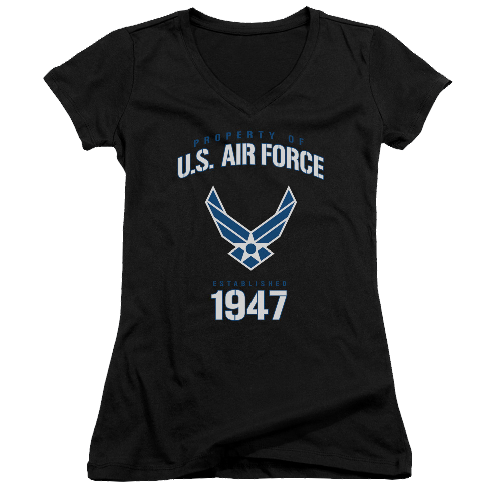 Air Force Property Of - Juniors V-Neck T-Shirt Hoodie, Sweatshirt | CiraTrend.com